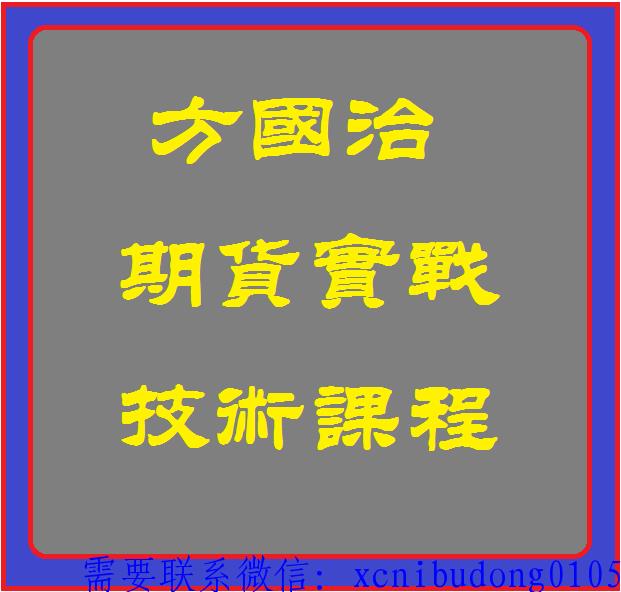 方治国期货实战视频课程-期货知识入门视频课程