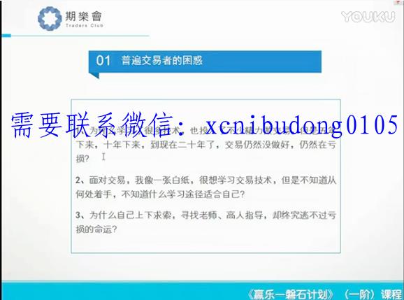 赢乐磐石计划李奇股票期货交易系统视频课程-高明的波段交易师