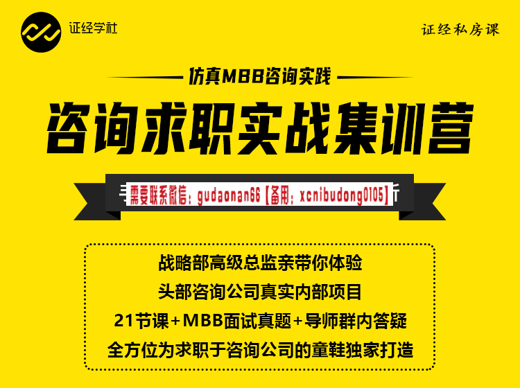 咨询Case分析实战训练营3.0