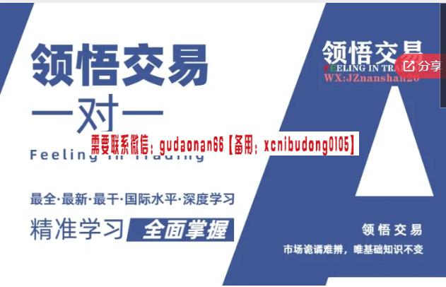 领悟交易 进阶一对一外汇高级课程-日内波段交易系统源码