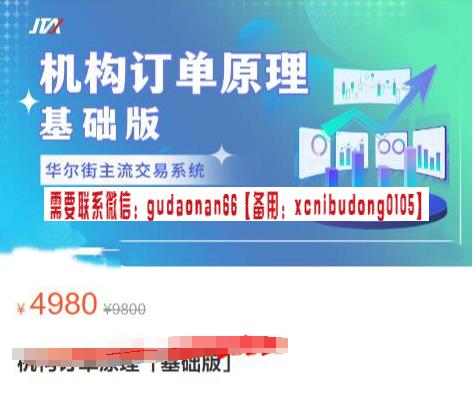 杰克交易学院 机构订单原理（基础版）-期货波段交易心得