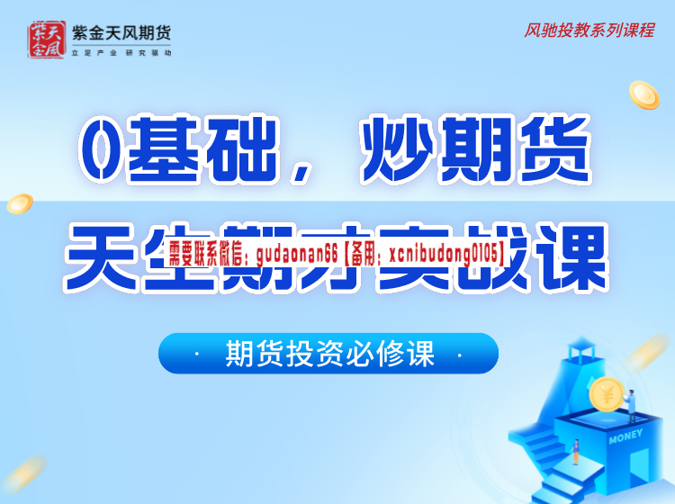 紫金天风期货 0基础  炒期货 天生期才实战课-关于日内波段的交易系统