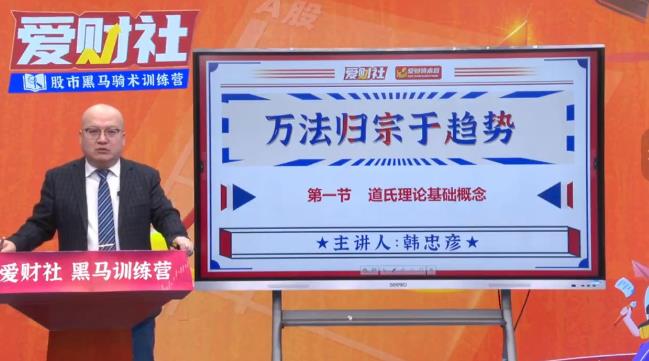 爱财社韩忠彦 主力擒龙涨停板视频课程-期货从业考试课程