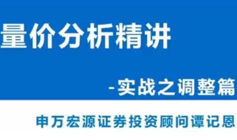 谭记恩量价分析系统第四期之实战调整篇-波段交易用哪个周期