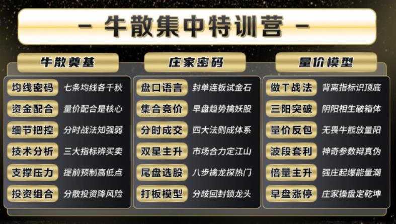 2025年袁博牛散特训营视频+资料+指标-波段交易收程